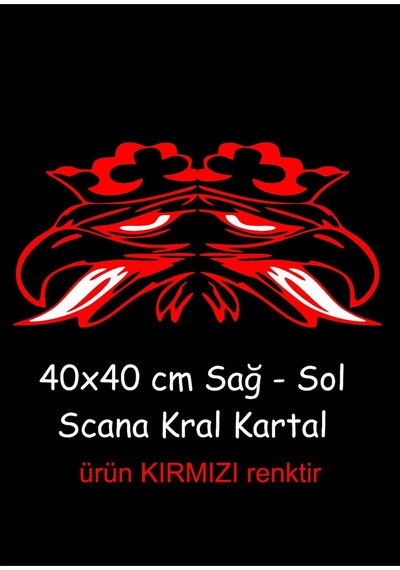 Scania Kartal Sticker 40x40cm Sağ-sol Traktör Kamyon Tır Case Tümosan Massey Erkunt