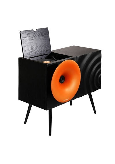 Fennessy Kresling İ7s Turuncu Bluetooth Hoparlörlü 100w Hi-fi Pikap, Plakçalar