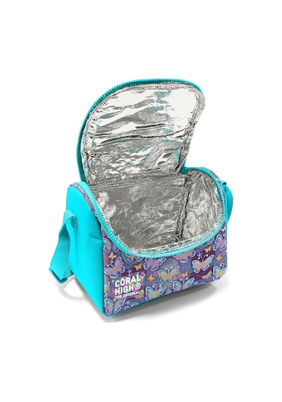 Coral High Kız Çocuk Pastel Renkli Kelebek Desenli Isı Yalıtımlı Beslenme Çantası 37106 Lila - Mor