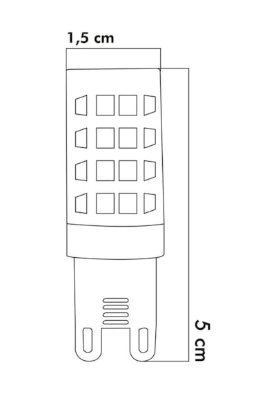 Smd Led Ampul G9 5w 3000k Gün Işığı 10'lu Erd-268
