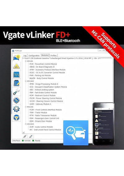 Vgate Vlinker Fd+bluetooth 4.0 Obd2 Tarama Aracı, İos, Android Ve Windows İçin Teşhis Kod Okuyucu - Tarama İçin Yap Genel Vgate Vlinker Fd+bluetooth 4.0 Obd2 Tarama Aracı, İos, Android Ve Windows İçin Teşhis Kod Okuyucu - Tarama İçin Yap Genel