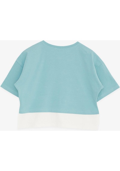 Breeze Kız Çocuk Crop Tişört Yazı Baskılı Yanları Yırtmaçlı 9-14 Yaş, Mint Yeşili-mint Yeşili Mint Breeze Kız Çocuk Crop Tişört Yazı Baskılı Yanları Yırtmaçlı 9-14 Yaş, Mint Yeşili-mint Yeşili Mint