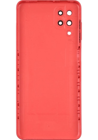 Samsung Uyumlu Galaxy A12  Arka Pil Batarya Kapağı Sm-a125f - Kırmızı
