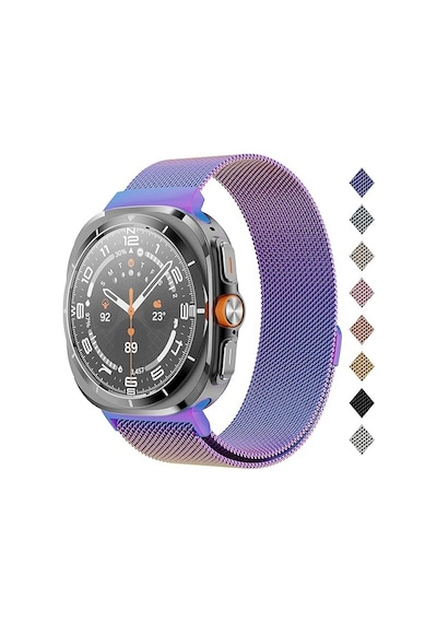 Samsung Uyumlu Galaxy Watch 7 Ultra 47mm Kordon Milano Loop Metal Kordon