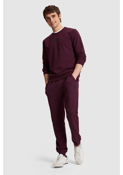U.S. Polo Assn. Erkek Bordo Slim Fit Paçası Lastikli Eşofman Altı 50329410-vr180 Dark Plum