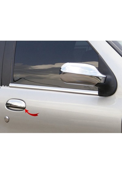 Fiat Palio Uyumlu Kapı Kolu 4 Parça 1998-2011 Paslanmaz Krom