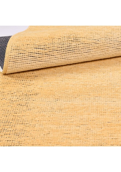 Çam Halı Crea Decolux Azade 8202 Sarı Özel Kaymaz Tabanlı Pamuk Dokuma Kilim - 80x150