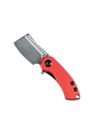 Kansept Mini Korvid Alüminyum Sap Damascus Çelik Mini Çakı T3030p2 Kum