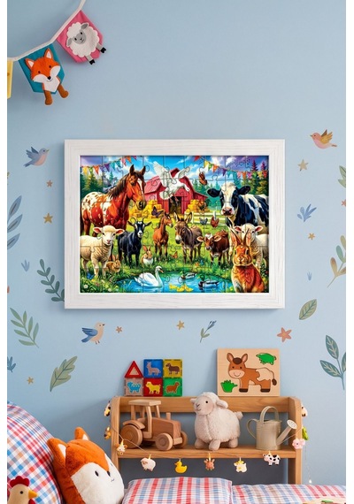 Ks Games Çiftlik Dostları 100 Parça Kız Ve Erkek Çocuk Puzzle - 31507