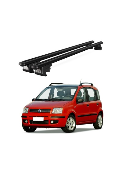 Venüs Fiat Panda 2003-2012 Uyumlu Siyah Ara Atkı Port Bagaj Tavan Barı