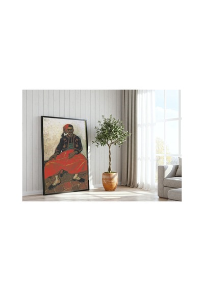 Van Gogh Van Gogh Oturan Zuav Çerçevesiz Poster 21x30 Cm A4 Tablo Van Gogh Post Empresyonizm