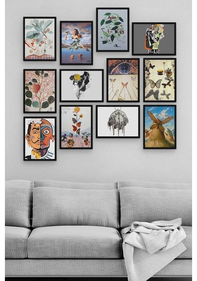 Salvador Dali 12 Parça Ahşap Mdf Tablo Zlltb342 Karışık - 241839302 Karışık