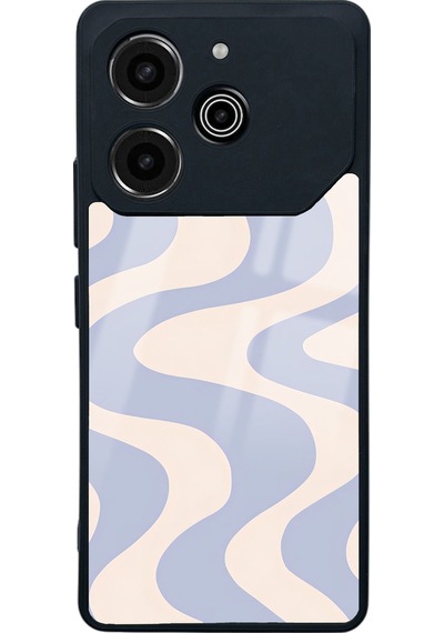 Tecno Pova 6 Pro Wave Efect Tasarımlı Glossy Telefon Kılıfı Çok Renkli