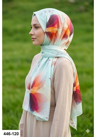 Buqle Dijital Desenli Soft Şal 446-120 Çok Renkli