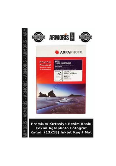 Premium Kırtasiye Resim Baskı Çekim Agfaphoto Fotoğraf Kağıdı 13x18 Inkjet Kağıt Mat