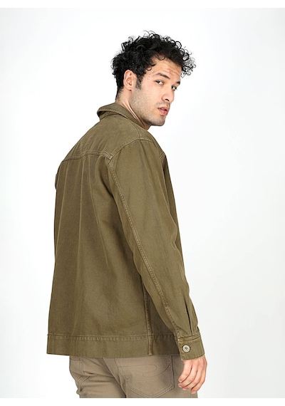 Lee Cooper Haki Erkek %100 Pamuk Ceket 251 Lcm 231003 Veron Haki
