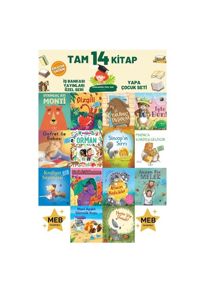 Utangaç Ayı Monti-seni Seviyorum Miniğim-küçük Meşe Palamudu Tam 14 Kitap