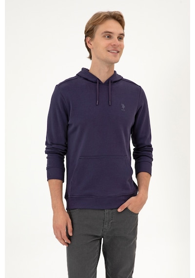 U.S. Polo Assn. Erkek Mürdüm Basic Sweatshirt 50313720-VR074