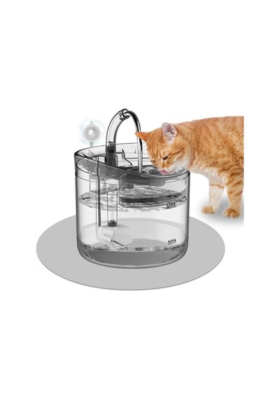 Hpy Pazar 2 Litre Otomatik Kedi/köpek Su Pınarı Şeffaf Musluk Tip