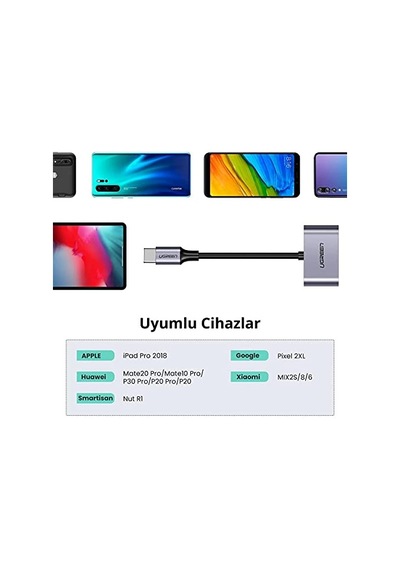 Type-c To 2 Type-c Kulaklık Ve Şarj Dönüştürücü Diğer
