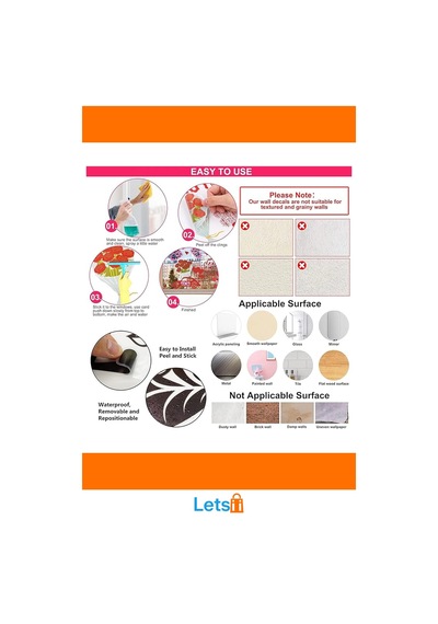Yeşil Yapraklı Tropikal Bitkiler Duvar Stickerı 90x35 Cm 10 Adet Çok Renkli