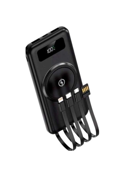 Kablosuz Çoklu Şarj Girişli 10.000 Mah Kablolu Powerbank Taşınabilir Belirtilmemiş 48303186