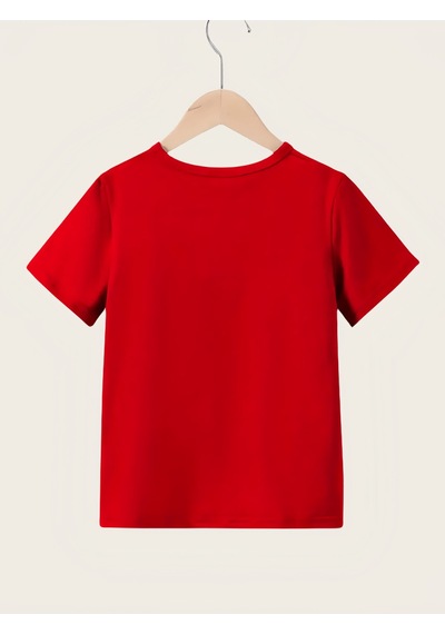 Uyguntarz Çocuk California Baskılıtasarım Tshirt Kırmızı