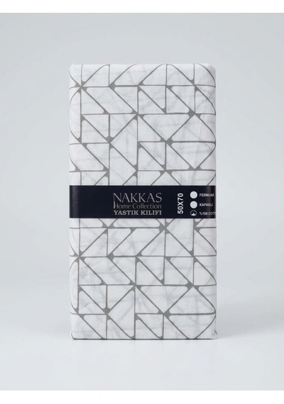 Nakkaş Home Collection 2'li Pamuklu Fermuarlı Yastık Kılıfı Seti - 50x70 Cm Renkli Yastık Kılıfı Çok Renkli