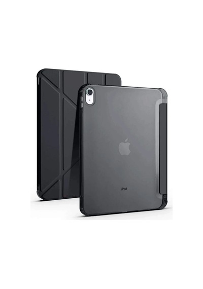 Apple İpad 2025 10.9 10.nesil A16 Kılıf Kalemlikli Mars Tablet Kılıfı - Siyah