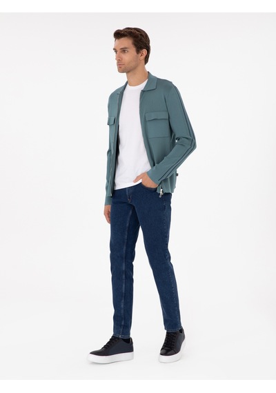 Cacharel Mint Regular Fit Tam Fermuarlı Triko Hırka