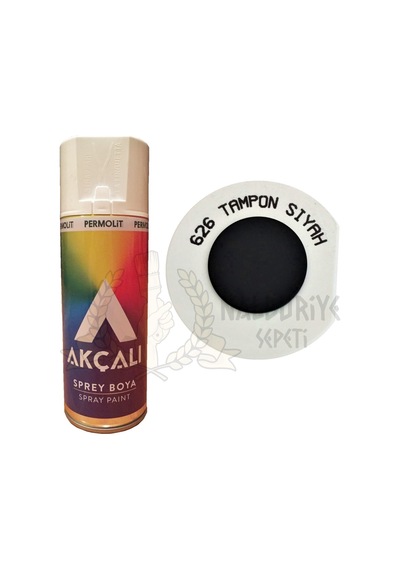 Akçalı Tampon Siyah Sprey Boya 400 ML - 626