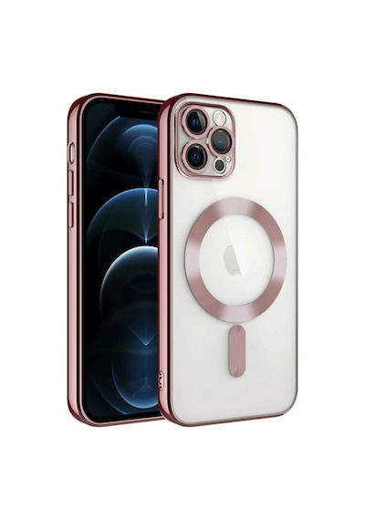 Apple iPhone Uyumlu 14 Pro Max Kılıf Kross Magneticsafe Kapak - Rose Renkli