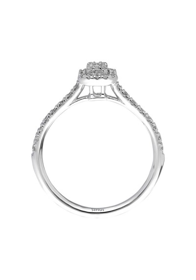 Sirius F Renk 0,28 Karat Baget Pırlanta Yüzük 0823R0202