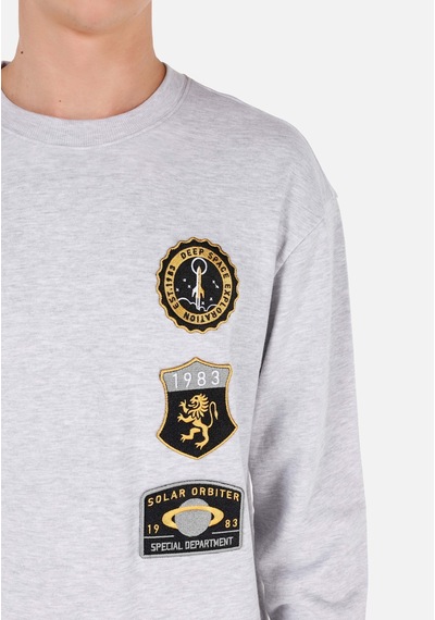 Colin's Colins Comfort Fit Erkek Gri Sweatshirt Cl1070974 Q1.v2 Lgm Gri
