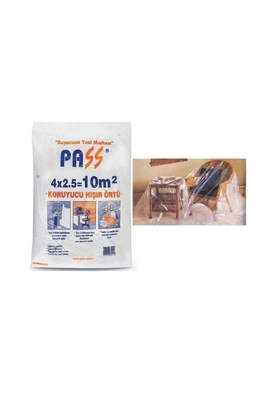 Pass Eşya Boya Koruyucu Hışır Örtü 10 M2