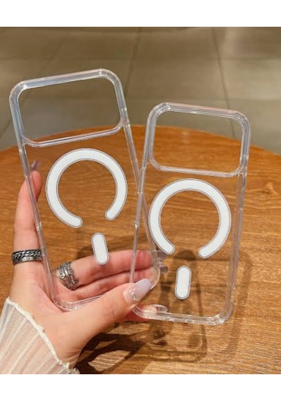 Iphone 17 Promax Uyumlu Magsafeli Şeffaf Kılıf 01