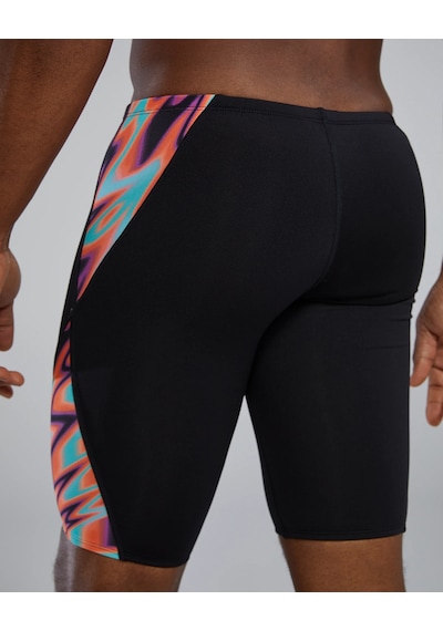 Tyr Durafast Elite Erkek Jammer Mayo - Disarray Siyah - Neon Sarı