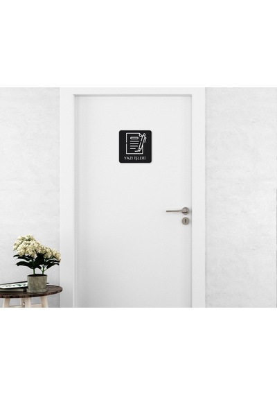 Bk Home Yazı İşleri Kapı Yönlendirme Levhası