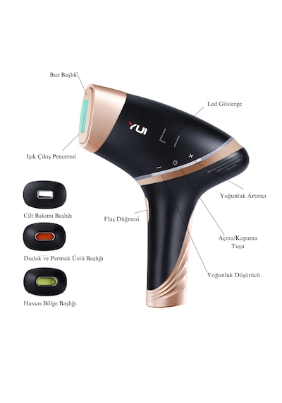 Yui Iplv15 Pro 3 Başlıklı Buz Lazer Epilasyon Cihazı