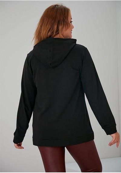 Şardonlu Sweat Siyah Renk -518 Siyah