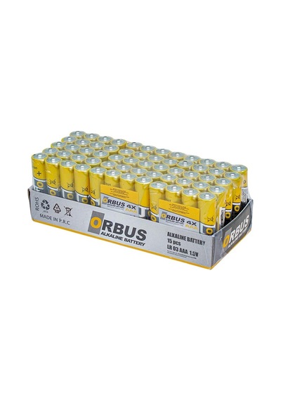 ORBUS ORB-LR03 AAA ALKALİN İNCE KALEM PİL (60LI PAKET)