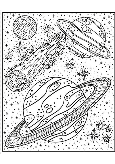 Space Magic Painting Book Usborne