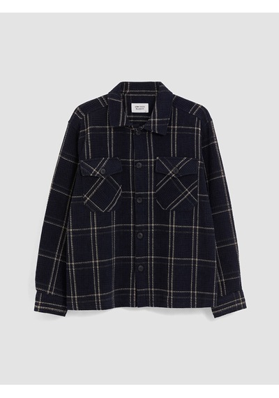 Lcw Vision Lacivert Regular Fit Ekose Erkek Oduncu Gömlek Ceket