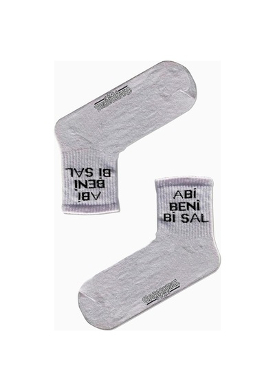 Carnaval Socks 7'li Yazılı Desenli Renkli Spor Çorap Set Çok Renkli