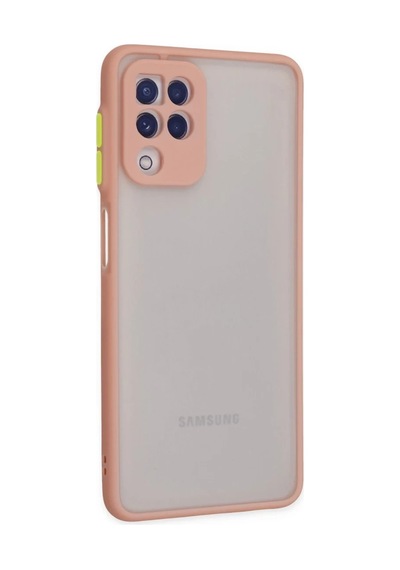 Samsung Uyumlu Galaxy A22 Uyumlu Kılıf Montreal Silikon Kapak - Pembe