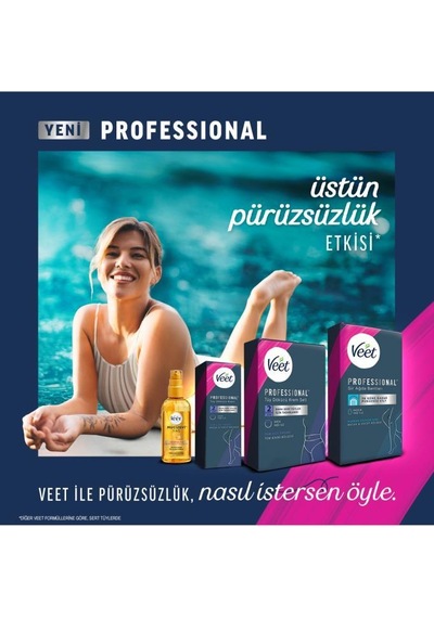 Veet Professional Sir Ağda Bandı Bacak & Vücut Bölgesi Hassas Ciltler 20'lı