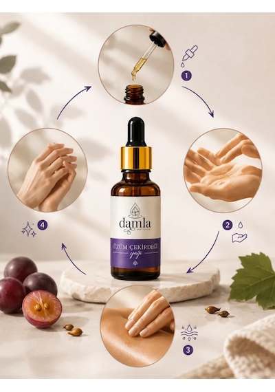 Biodamla Natural Üzüm Çekirdeği Yağı 100 Ml