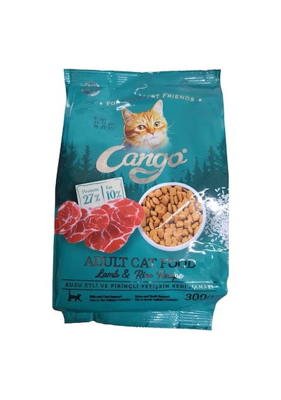 Cango Kuzu Etli ve Pirinçli Yetişkin Kedi Maması 300 G