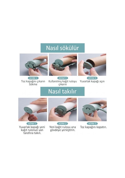 Kapaklı Ergonomik Tüy Toplama Rulosu - Taşınabilir Ve Pratik