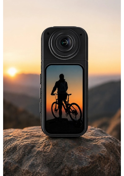 Glr S70 2.7k Hd Manyetik Askılı Aksiyon Kamera Vücut Kamerası 180 Dönebilen